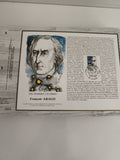 Feuillet philatélique CEF François Arago illustré Quillivic premier jour 1986