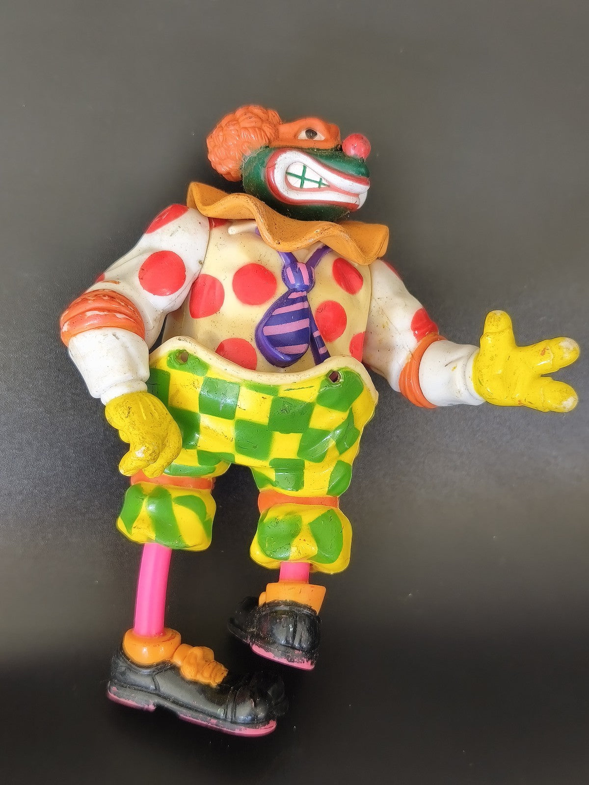 Figurine Tortues Ninja TMNT Crazy Clowness Mike Playmates 1992 articulée d'occas