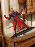 Figurine Marvel vintage en métal, super-héros costume rouge bleu, rare occasion