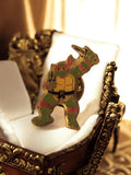 Pin's Tortues Ninja TMNT vintage 90s – Raphael, accessoire rétro figuratif