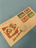 Ancienne enveloppe FDC Vietnam 1960 Code de famille timbres collection