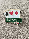 Pin's Tapis Vert vintage jeu de cartes casino poker émaillé (Ref 9)