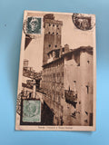 Carte postale ancienne vintage Lucca Italie paysage rétro collection rare