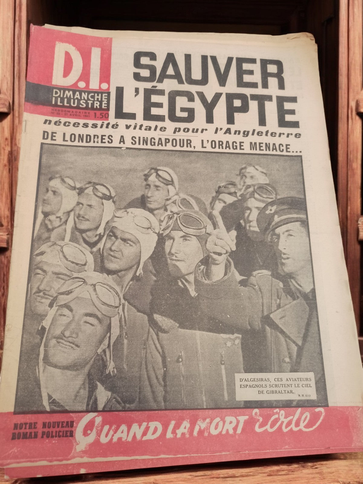 Magazine ancien Dimanche Illustré 1941 Sauver l'Égypte presse vintage rétro