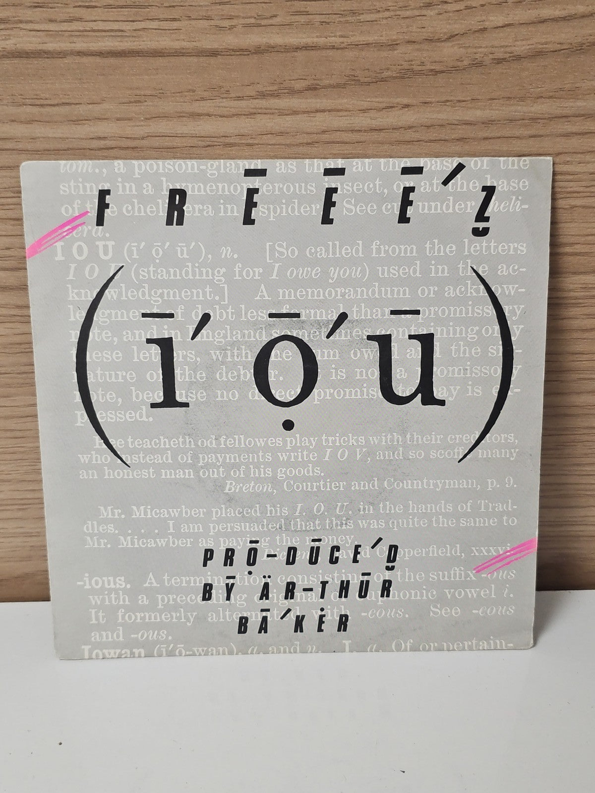 Vinyle 45 tours rétro Freeez ancien disque single vintage pour collectionneur