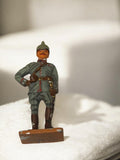 Figurine soldat plomb Del Prado vintage uniforme vert ancien armée militaire