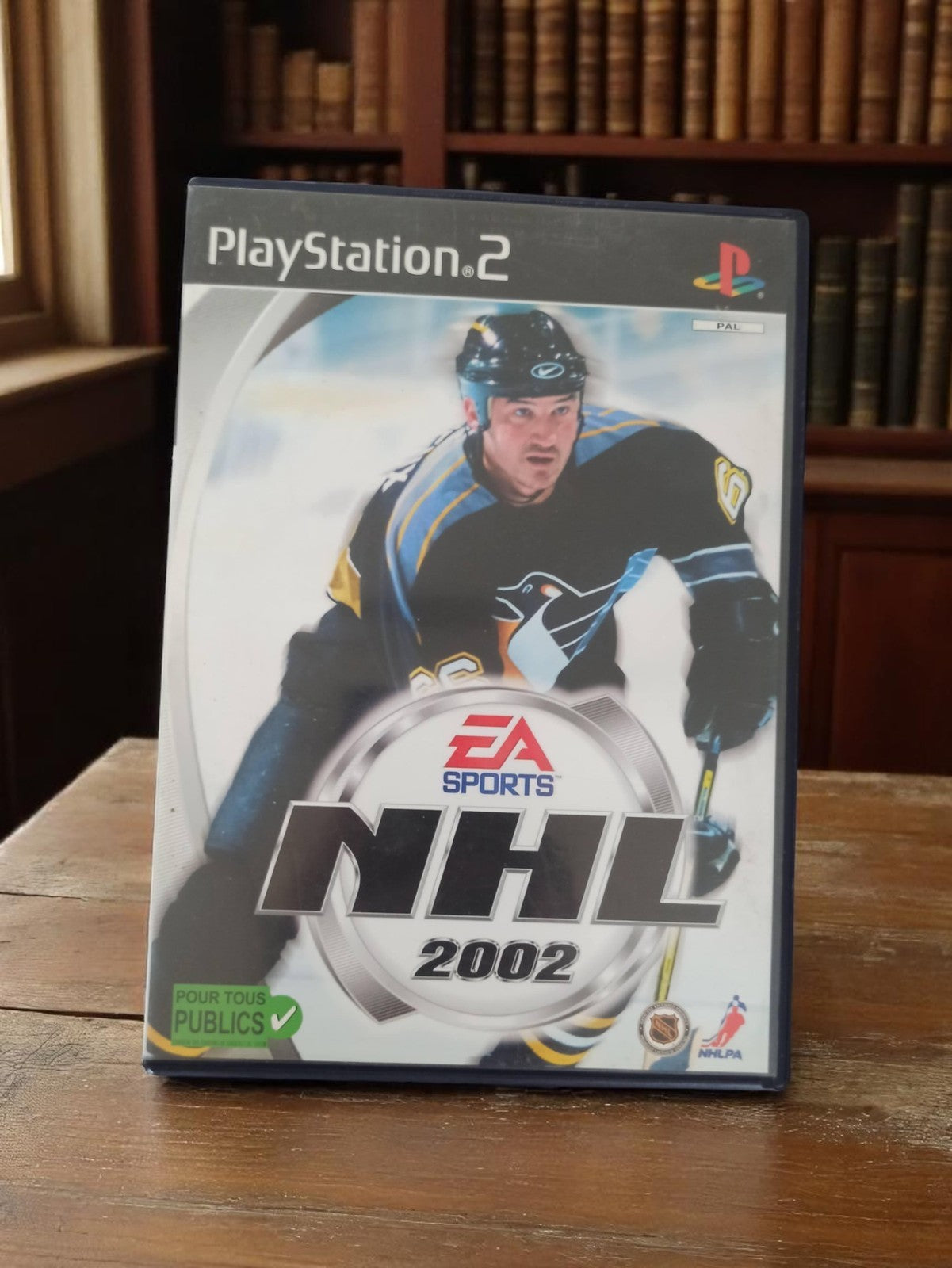 Jeu vidéo PlayStation 2 NHL 2002 EA Sports rétro complet PAL vintage hockey