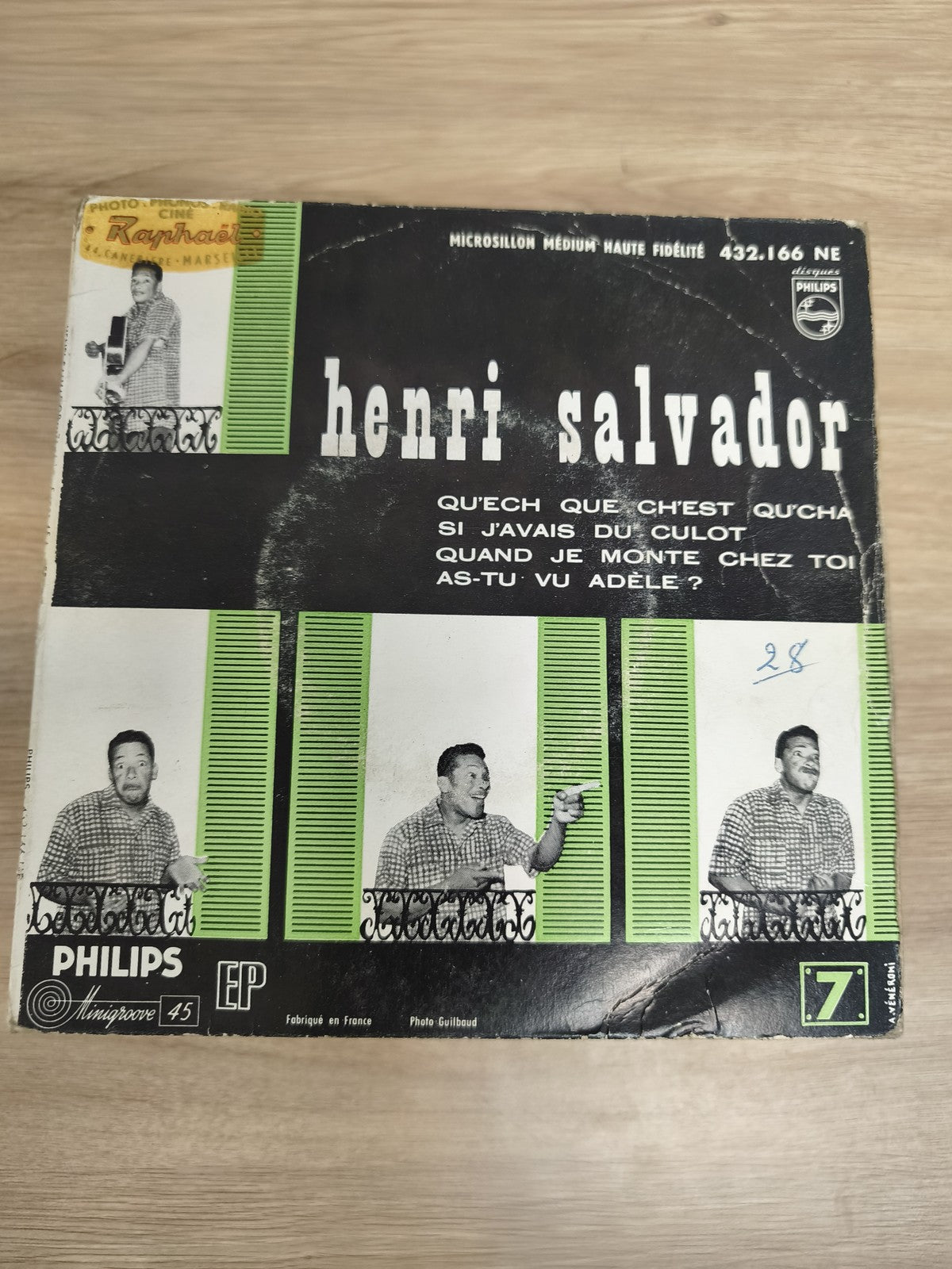 Henri Salvador 45T Philips EP pochette noire et verte 4 titres d'occasion