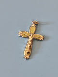 Vintage pendentif croix catholique ancien petit bijou religieux à collectionner