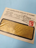 Ancienne enveloppe oblitérée début XXe, Les Coopérateurs Escaut Sambre, philatél
