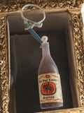 Porte-clés bouteille Les Vins Lemaire Grandcep vintage France publicité alcool