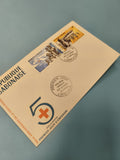 Enveloppe FDC Gabon Croix-Rouge 1969 timbres Aide au Biafra premier jour
