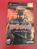Notice jeu Xbox Wolfenstein d'origine, manuel seul pour console Microsoft