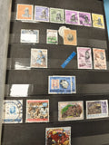 Lot ancien timbres oblitérés Haïti collection philatélie, thèmes variés couleurs