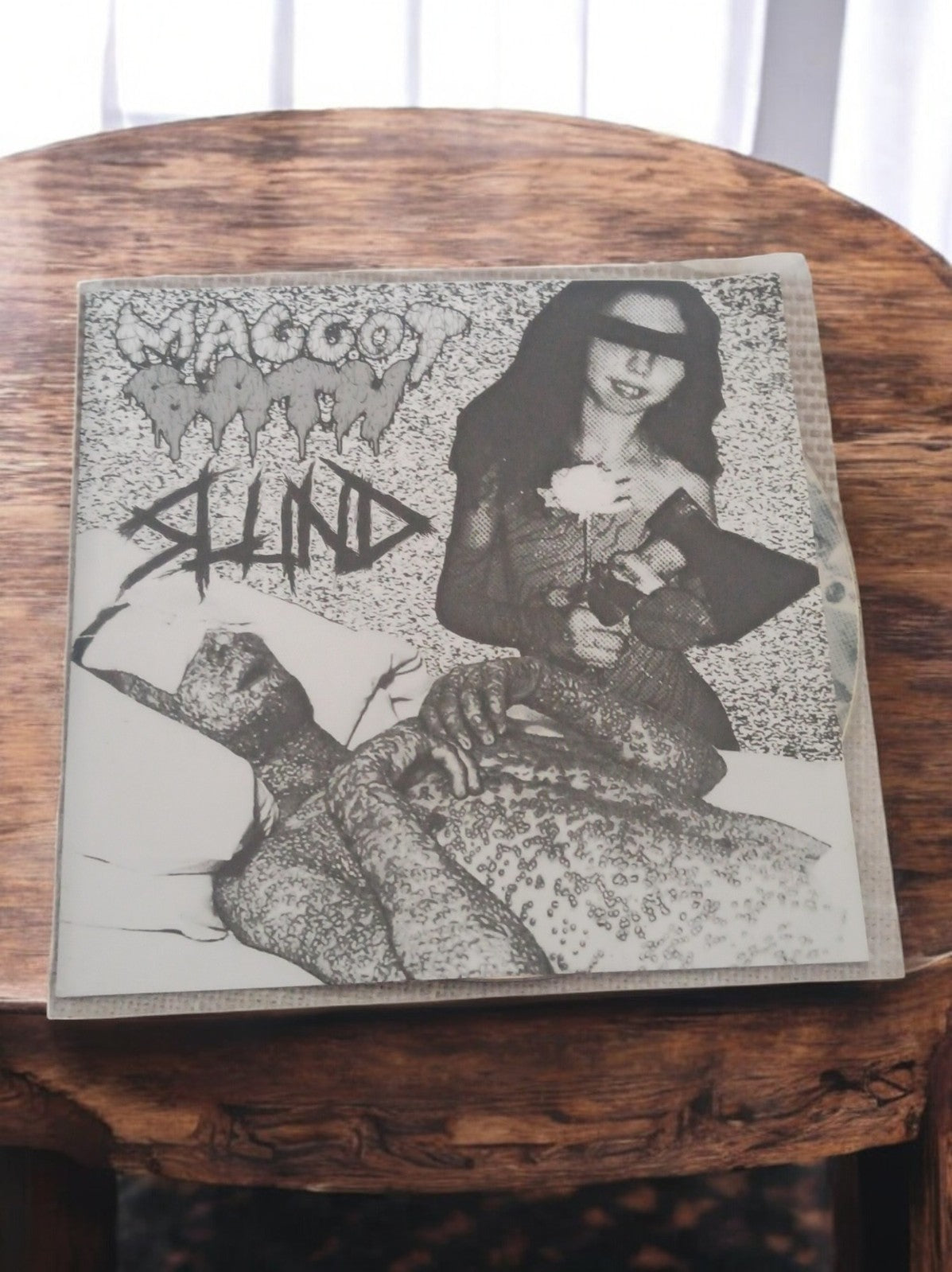 CD démo Maggot Bath Blind goregrind grindcore ultra-rare visuel noir et blanc