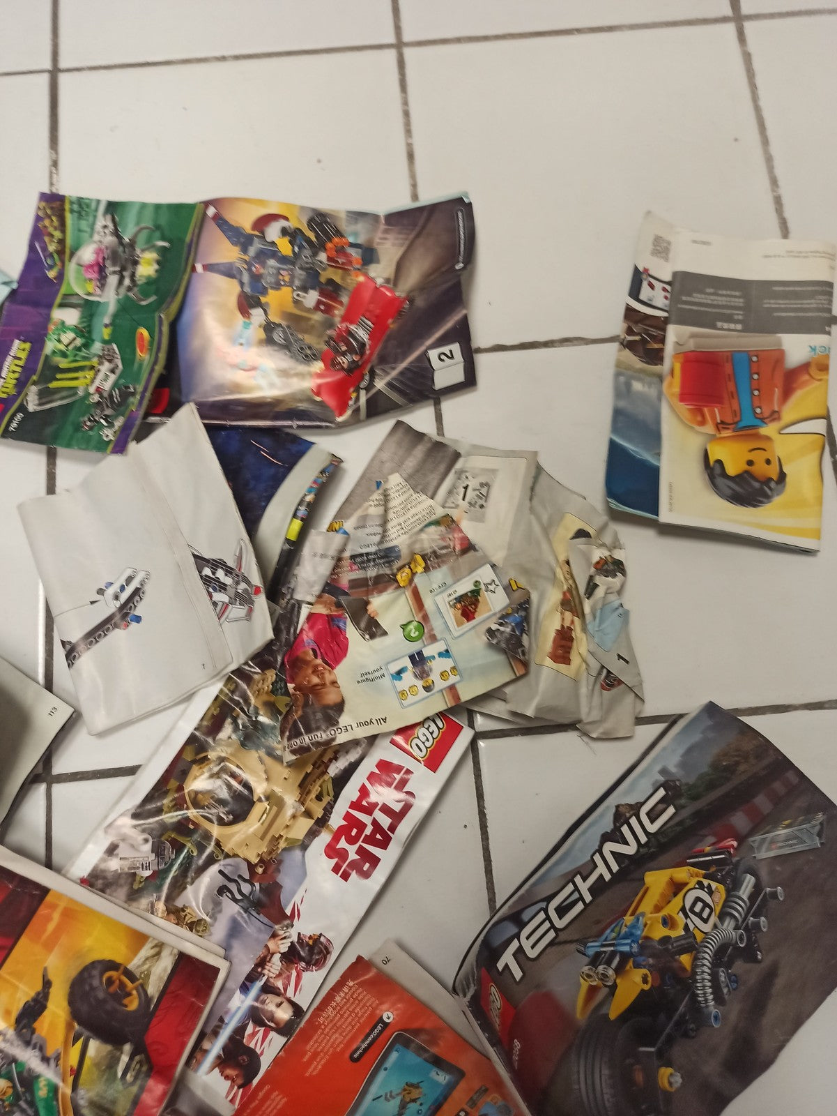 Lot de notices LEGO en vrac, instructions de montage originales, mix modèles div