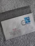 Lettre premier jour Jeux Olympiques 1964 Bermudes timbre voilier philatélie (Ref