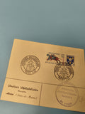 Ancienne enveloppe philatélie Poste Avon, cachets antituberculeux, timbres Franc