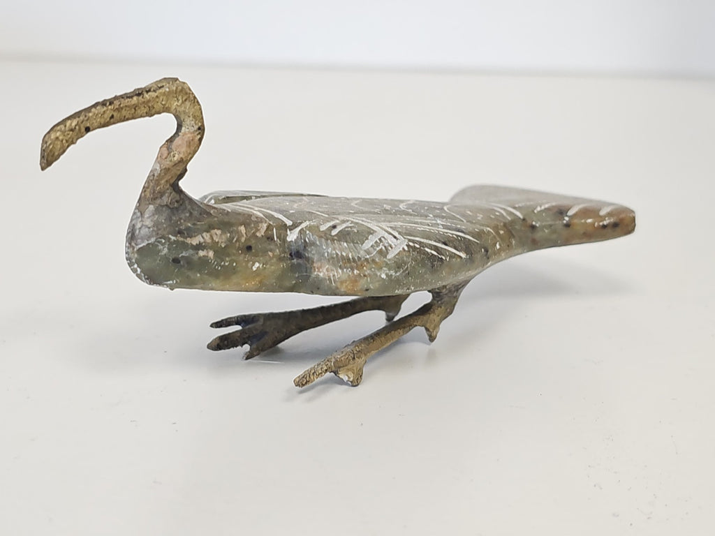 Sculpture vintage ibis Thot Égypte ancienne pierre, art antique rare collection