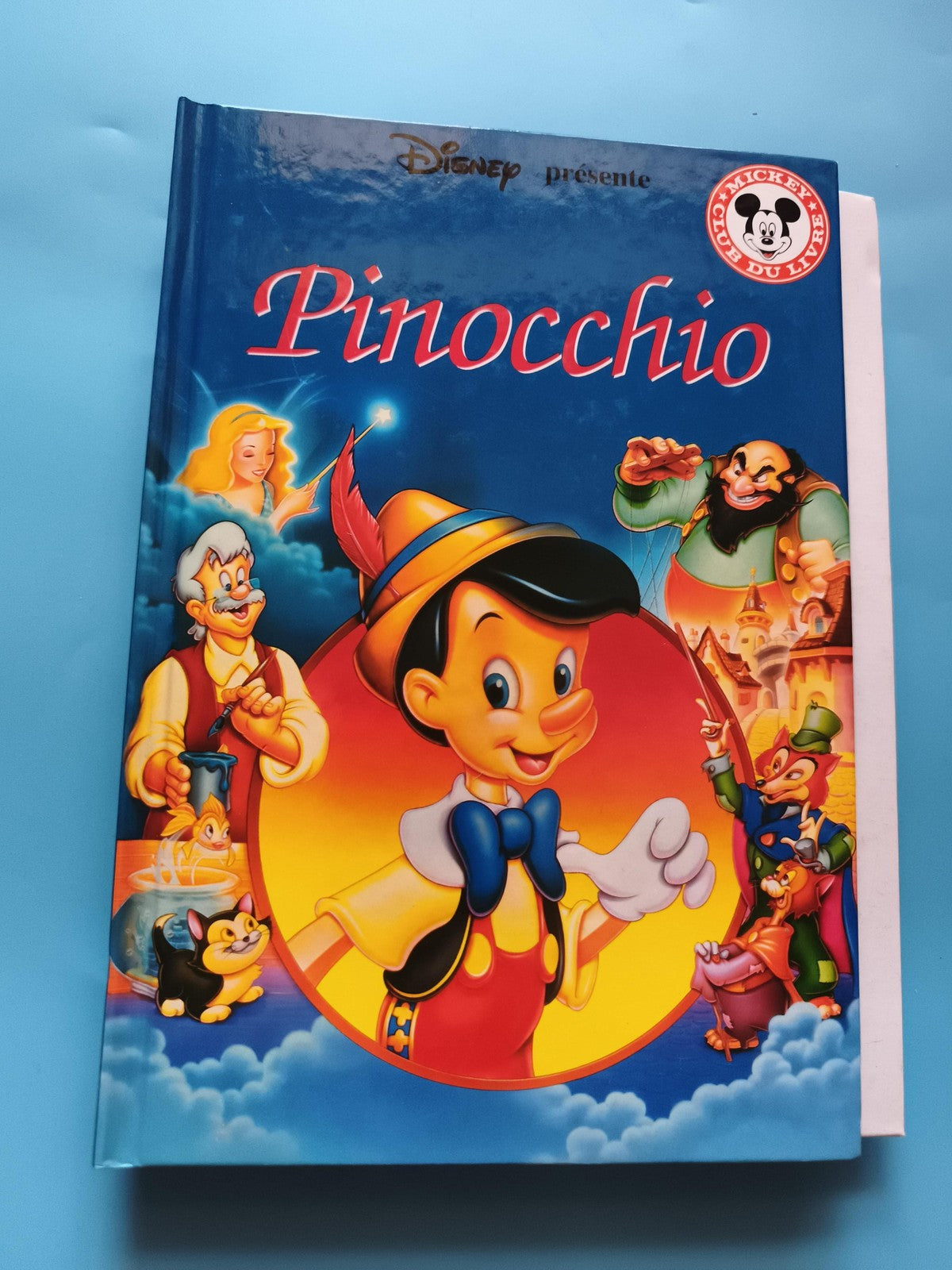 Livre Disney Pinocchio Mickey Club du Livre couverture rigide illustrée