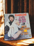 Disque vinyle 45 tours Carlos L’auto du papa de Toto vintage années 70