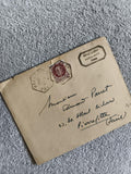 Lettre ancienne timbrée France, enveloppe manuscrite, Philatélie, oblitération