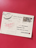 Carte postale affranchie philatélie Tunisie cachets timbres Aix-en-Provence
