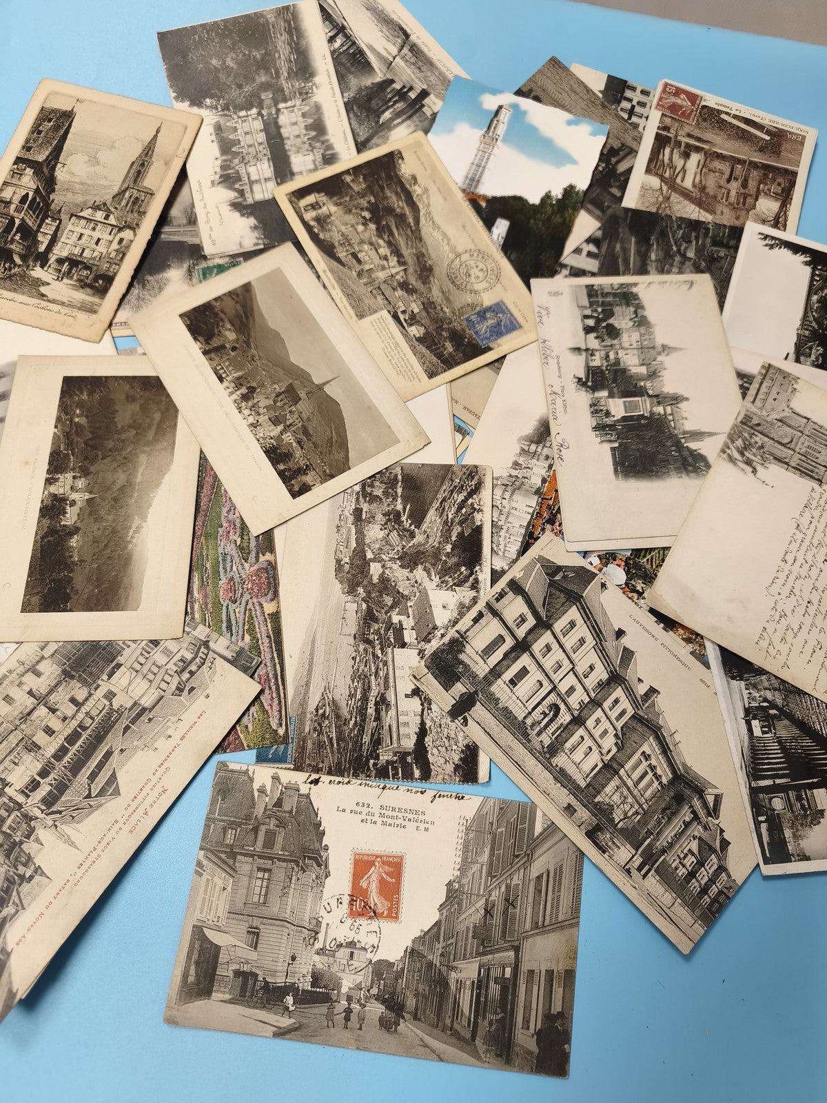 Lot cartes postales anciennes CPA divers lieux, paysages et monuments, vrac
