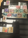 Timbres Espagne anciens lot thématiques Corrida architecture personnages Philaté