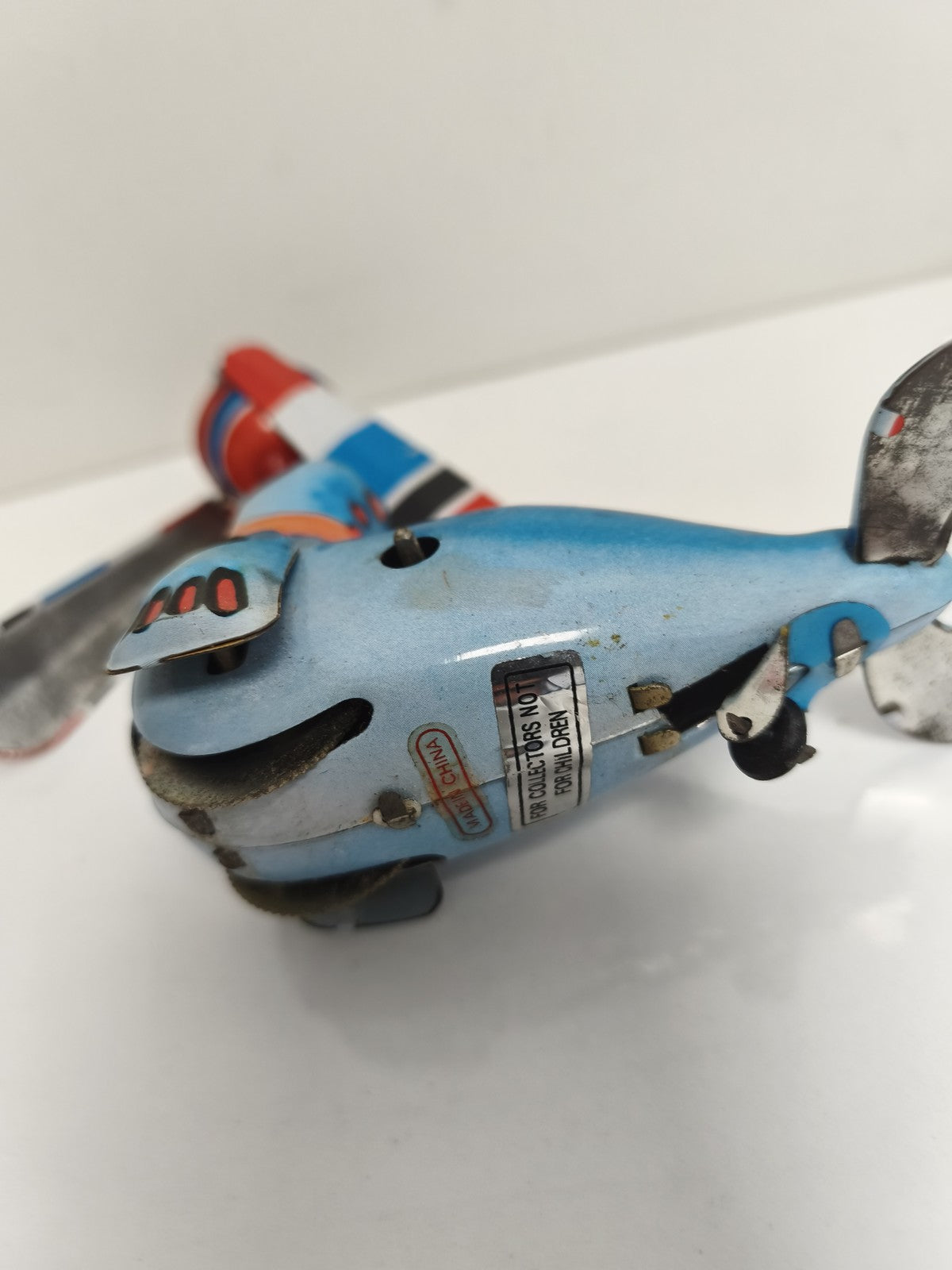 Jouet mécanique phoque cirque tôle peinte, tin toy seal, couleurs vives