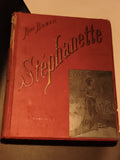 Livre Stéphanette René Bazin A. Mame & Fils Tours reliure rouge illustrée