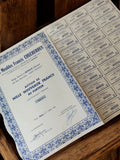 Action au porteur Meubles Francis Coucheroux 1960 papier financier vintage rétro