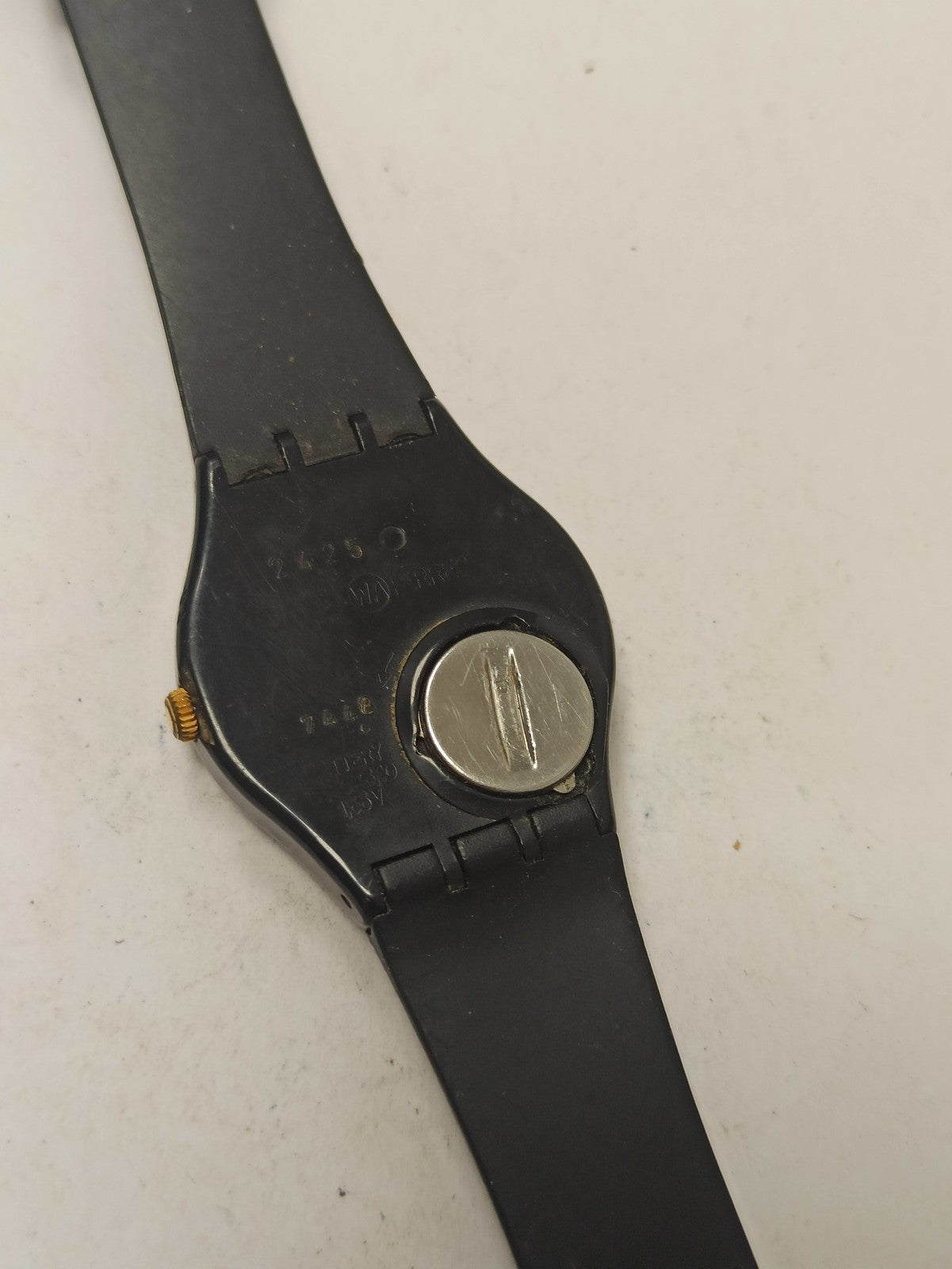 Montre Swatch vintage Baiser d'Antan GB148 noir rétro Swiss Made années 90