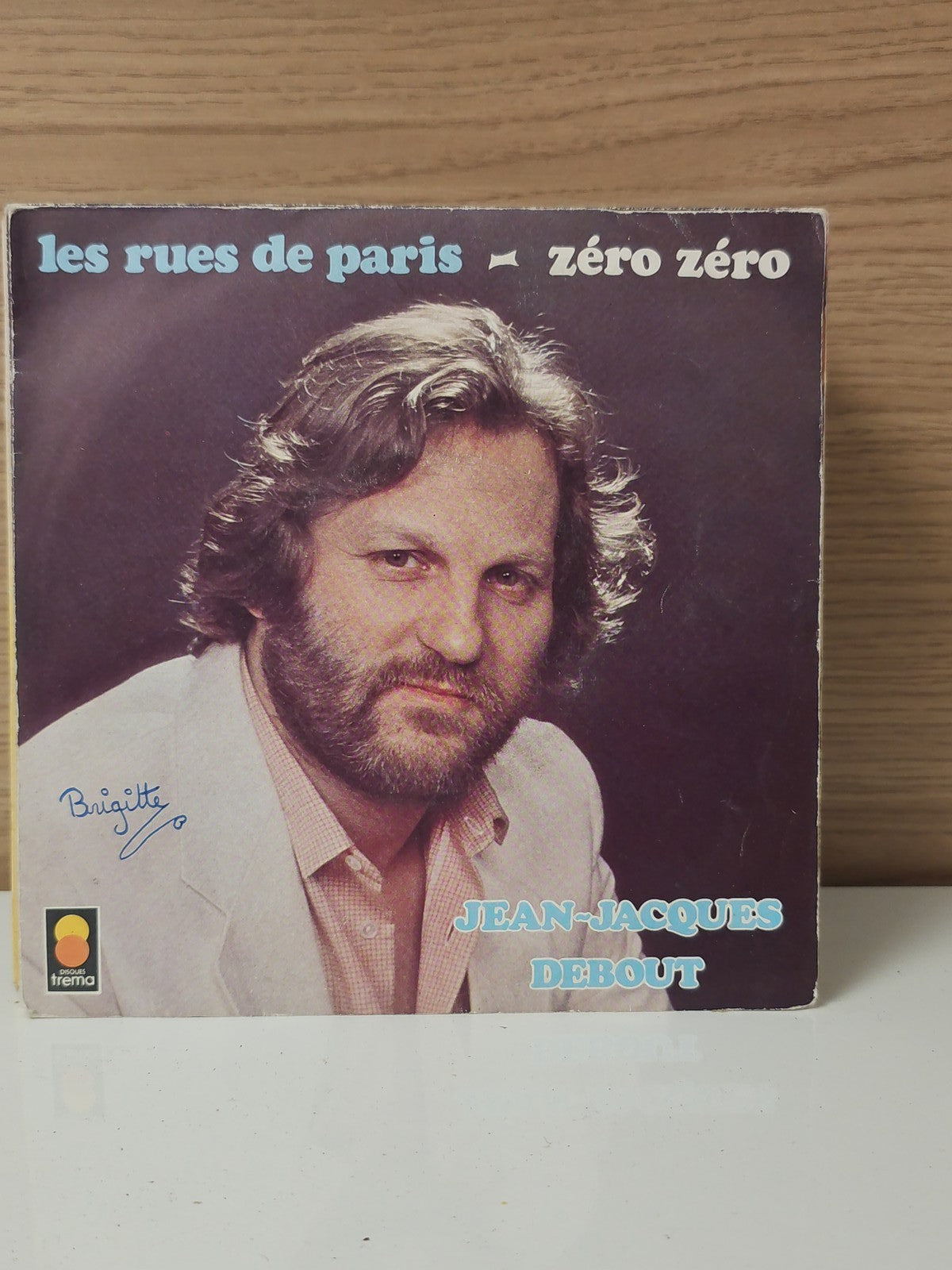 Vinyle 45T ancien Jean-Jacques Debout disque rétro collection musique française