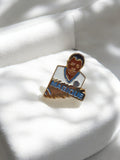 Pin's vintage OM Olympique de Marseille Magique bleu blanc football ancien