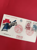 Lettre FDC Croix-Rouge Marseille 1960 timbres France philatélie premier jour
