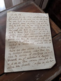 Lettre manuscrite 1918 guerre France correspondance intime mère Yvette