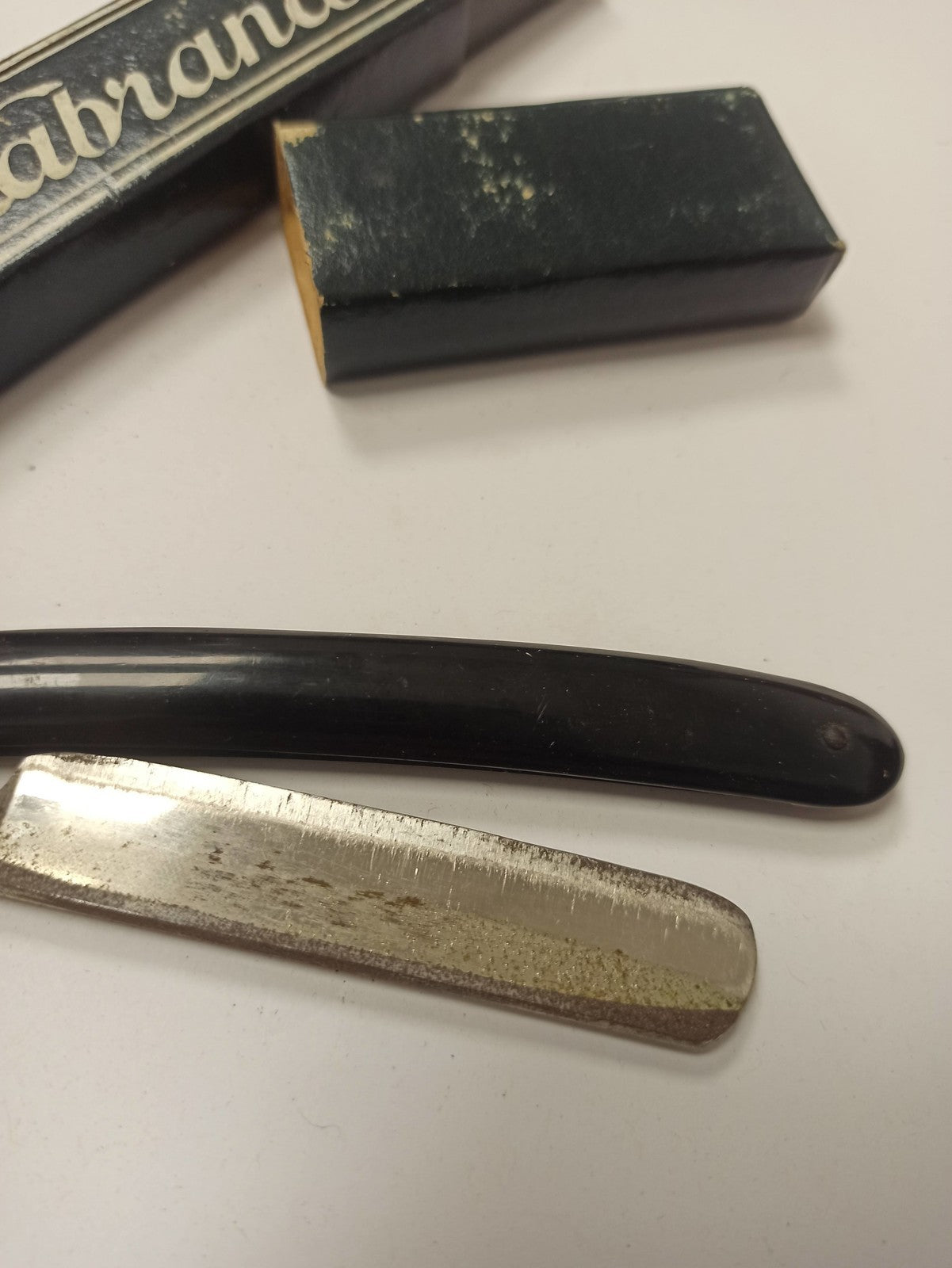 Rasoir coupe-choux ancien Kalrand vintage 1920 boîte d'origine rétro barbier