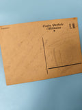 Ancienne carte postale militaire F.M. vintage, écriture manuscrite rare