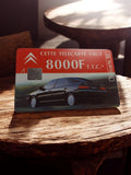 Carte téléphonique vintage Citroën XM 8000F Télécarte 50 puce rare