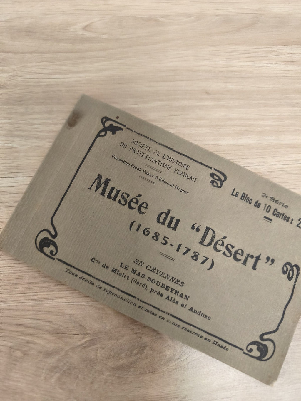 Ancien livret photos Musée du Désert Cévennes Protestantisme français vintage