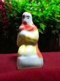 Fève ancienne Roi Mage crèche polychrome main figurine vintage galette