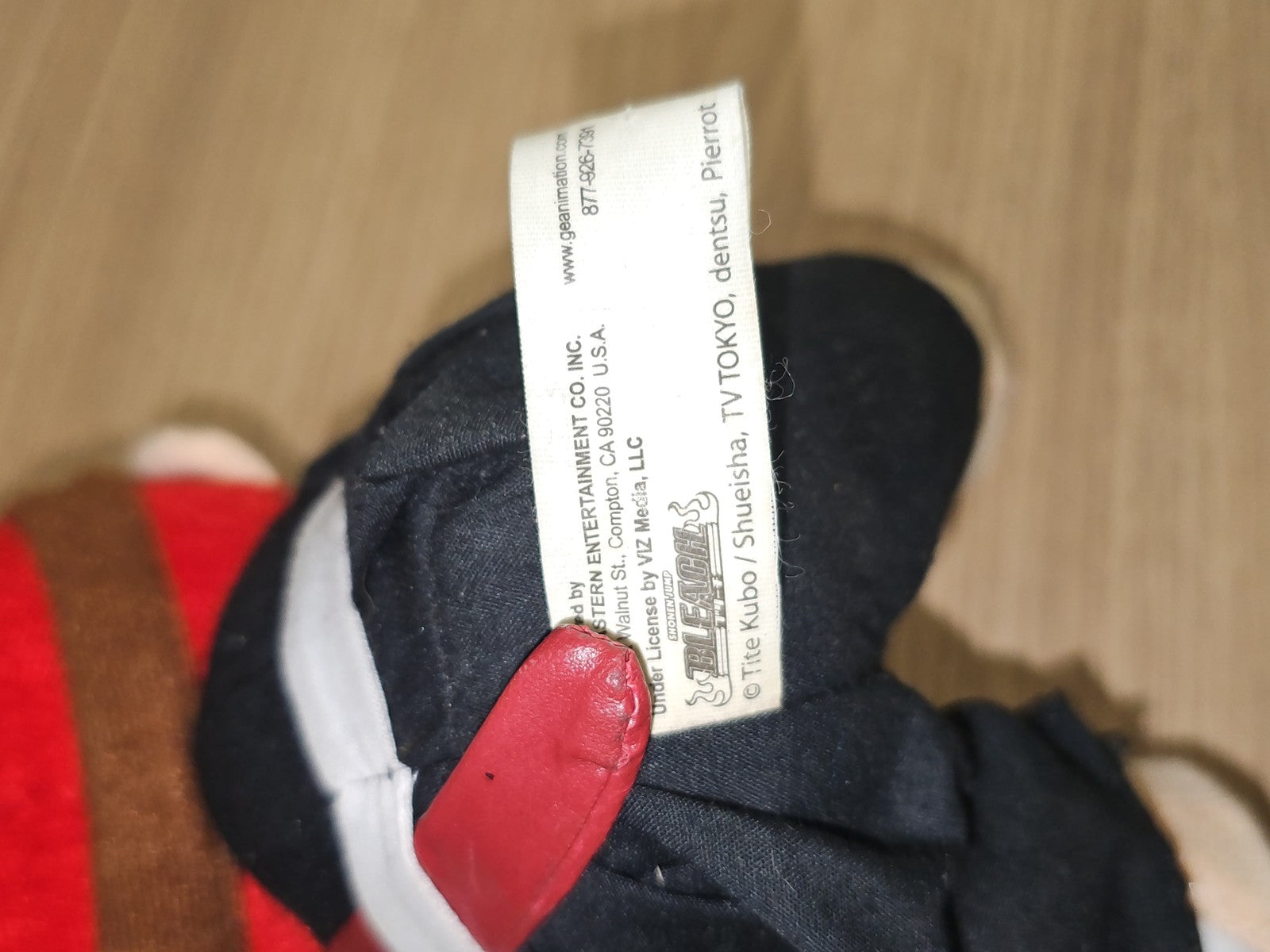 Peluche animée Renji BLEACH Bandai Great Eastern Entertainment, figurine douce