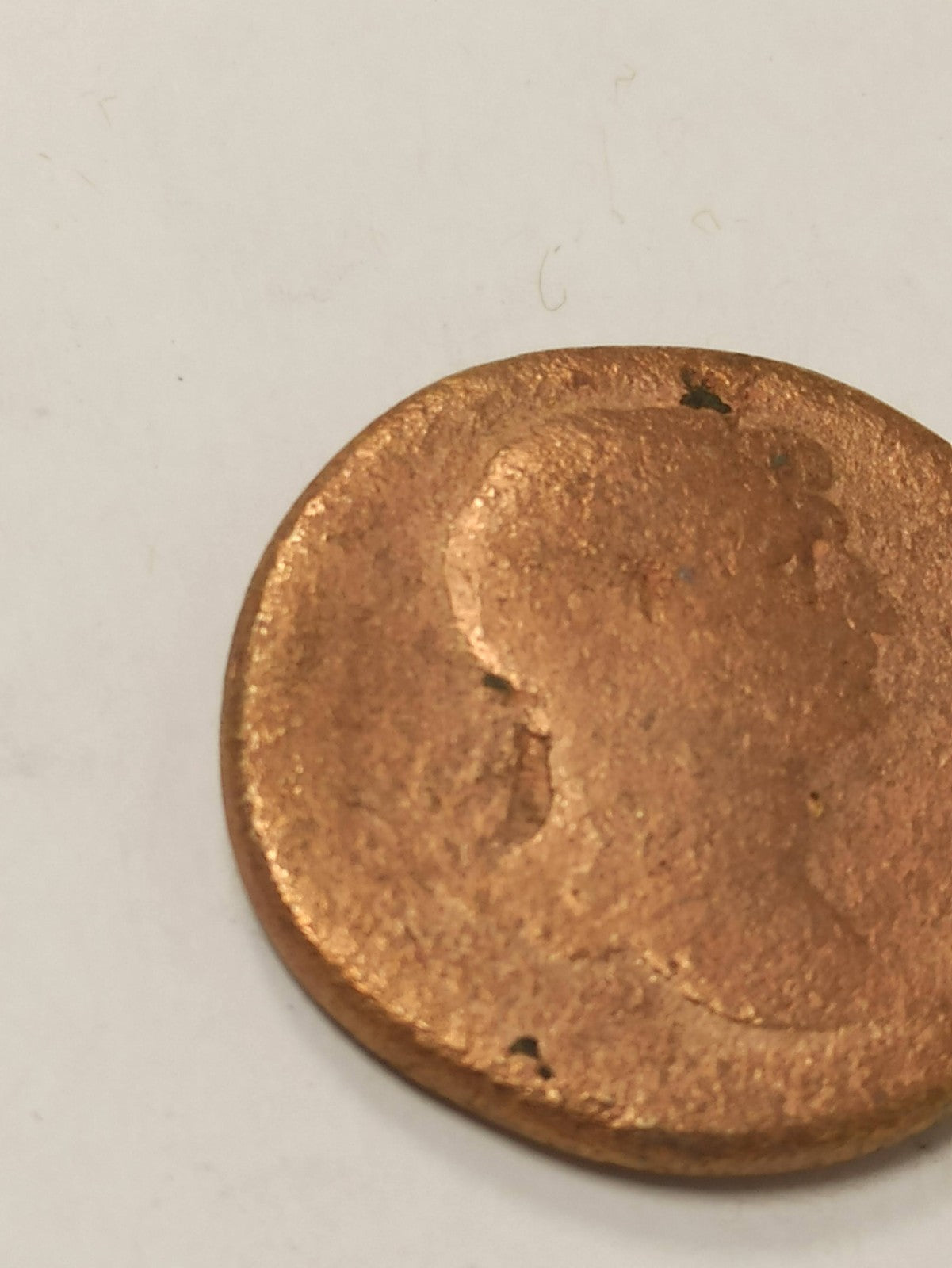 Monnaie romaine bronze grand format très usée époque impériale authentique