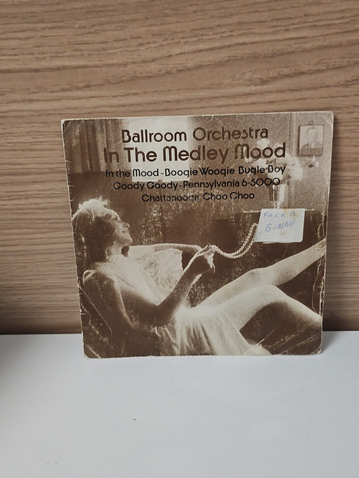 Vintage 45 rpm record ballroom orchestra old vinyl retro music collection
