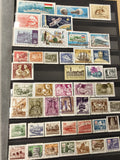 Lot timbres Hongrie et Pologne, thématiques variées, couleurs multiples, usagés/