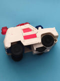Figurine Transformers véhicule police blanc rouge jouet robot articulé