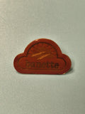 Vintage pin's Banette nuage logo rouge rétro boulangerie collection rare