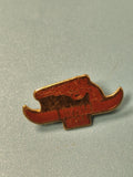 Vintage pin's Buffalo Grill rouge logo tête de buffle collection (Ref 17)