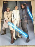 Poster Star Wars personnages Jedi sabre laser Episode II film